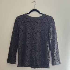 Banana Republic Olive Lace Blouse